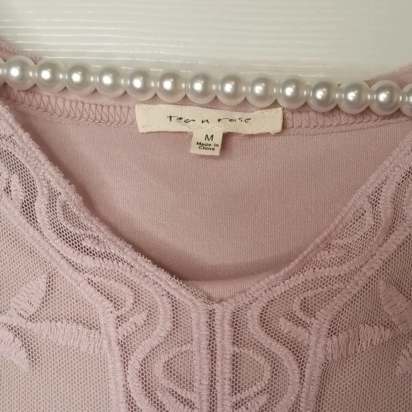 Tea N Rose Womens Shortsleeve Sheer Lined Lavender Maxi Dress - Picture 5 of 12